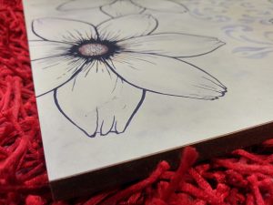 Tabla decorativa flores