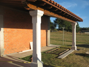 columnas porche