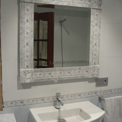 Espejo baño de marmol