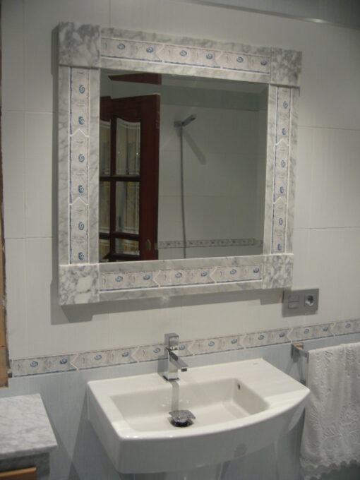 Espejo baño de marmol