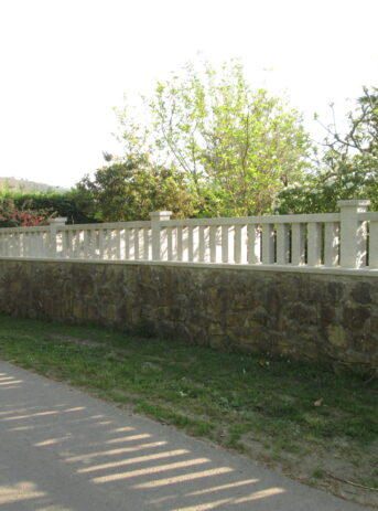 Balaustrada piedra muro