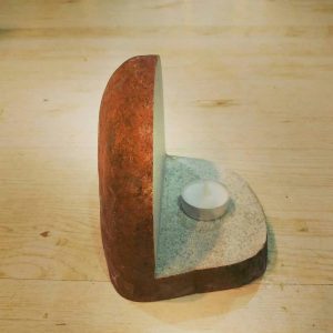PORTAVELA PIEDRA ARTESANAL