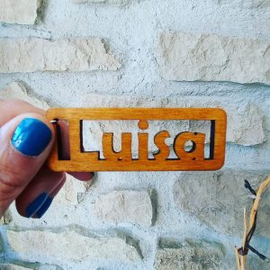 llavero madera personalizado