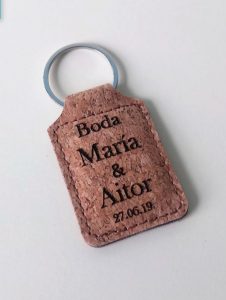 Llavero corcho personalizado