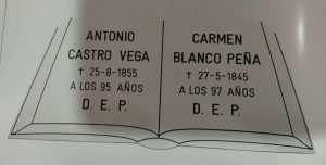 Placa de acero inoxidable con forma de libro