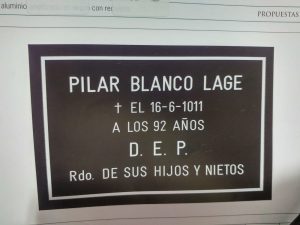 Placa aluminio anodizado