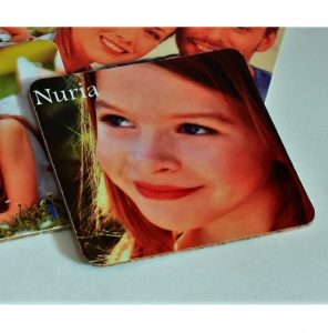 Posavasos madera foto comunion